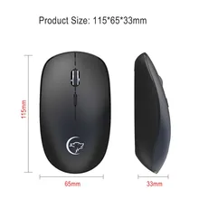 2,4 г Беспроводной Мышь Портативный офис игра домашних мышей 800/1200/1600 Точек на дюйм регулировки для компьютера ПК ноутбук