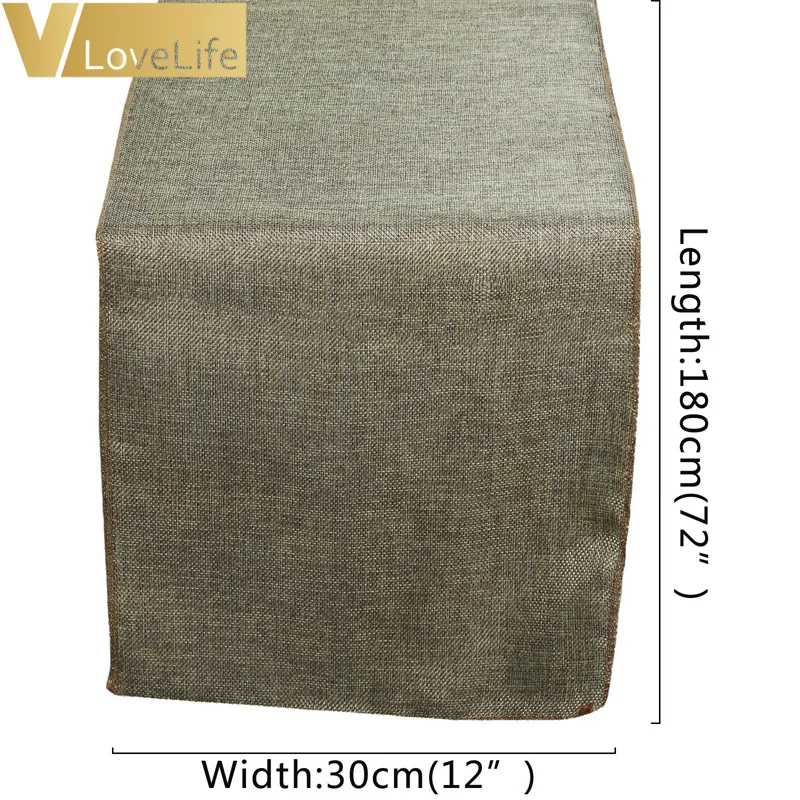 Джутовая скатерть для стола Деревенское свадебное украшение Современная