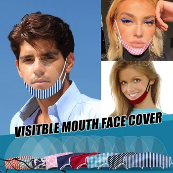 

7PCS Adult Mini Shield Washable And Reusable Comfortable Mask Transparent Visual Mask Anti Pollution Elastic Earloop mascarillas