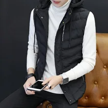 Жилет мужской осень и зима стиль мужской корейский стиль хлопок жилет Молодежные пары жилет мужская верхняя одежда жилет Cot