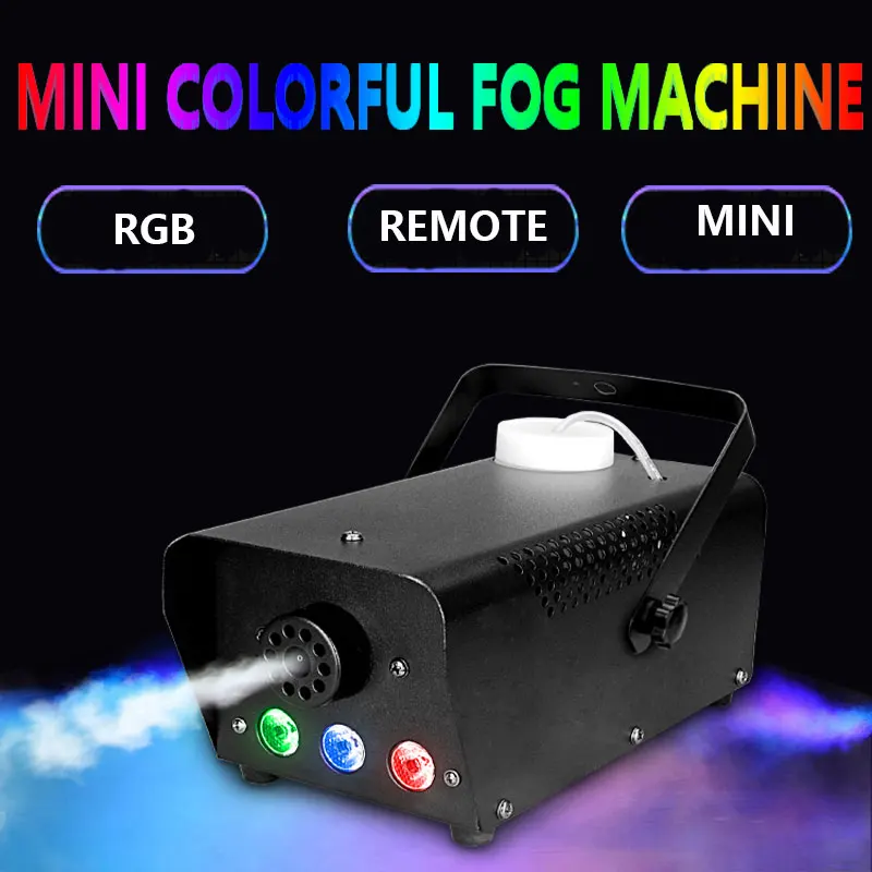 Диоды с беспроводным управлением 400 Вт машинка для дыма пульт дистанционного управления RGB цветной выталкиватель дыма светодиодный DJ прожектор для вечеринок дымовой Thrower(EU Plug