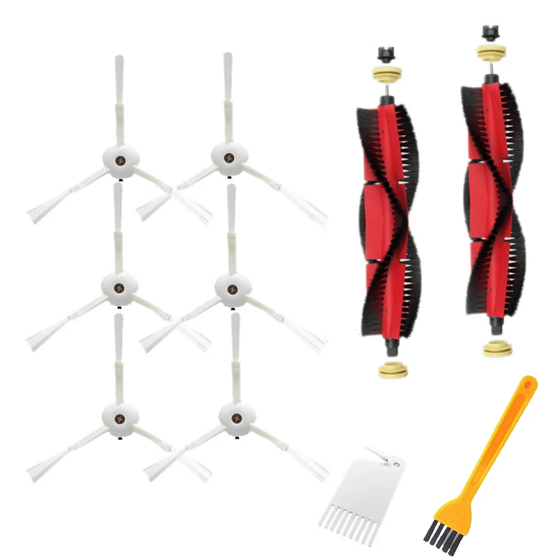 

2Pcs Main Brush + 6Pcs Side Brushes + 1Pcs White Brush + 1Pcs Yellow Brush for Xiaomi 1/1S/Stone/Xiaowa Vacuum Cleaner Parts Acc