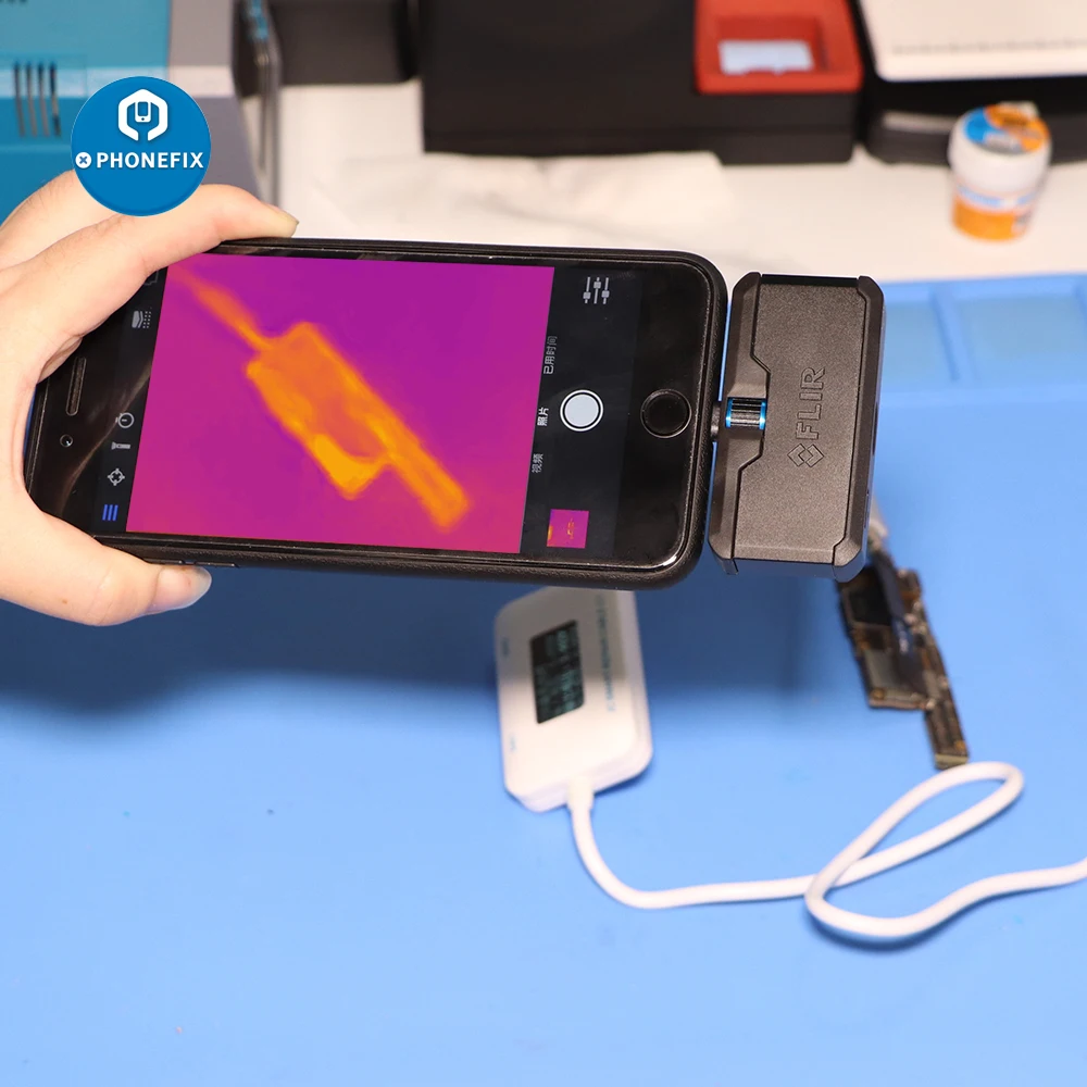 Инфракрасная тепловизионная камера FLIR ONE PRO LT для ремонта iPhone тепловизор iOS и