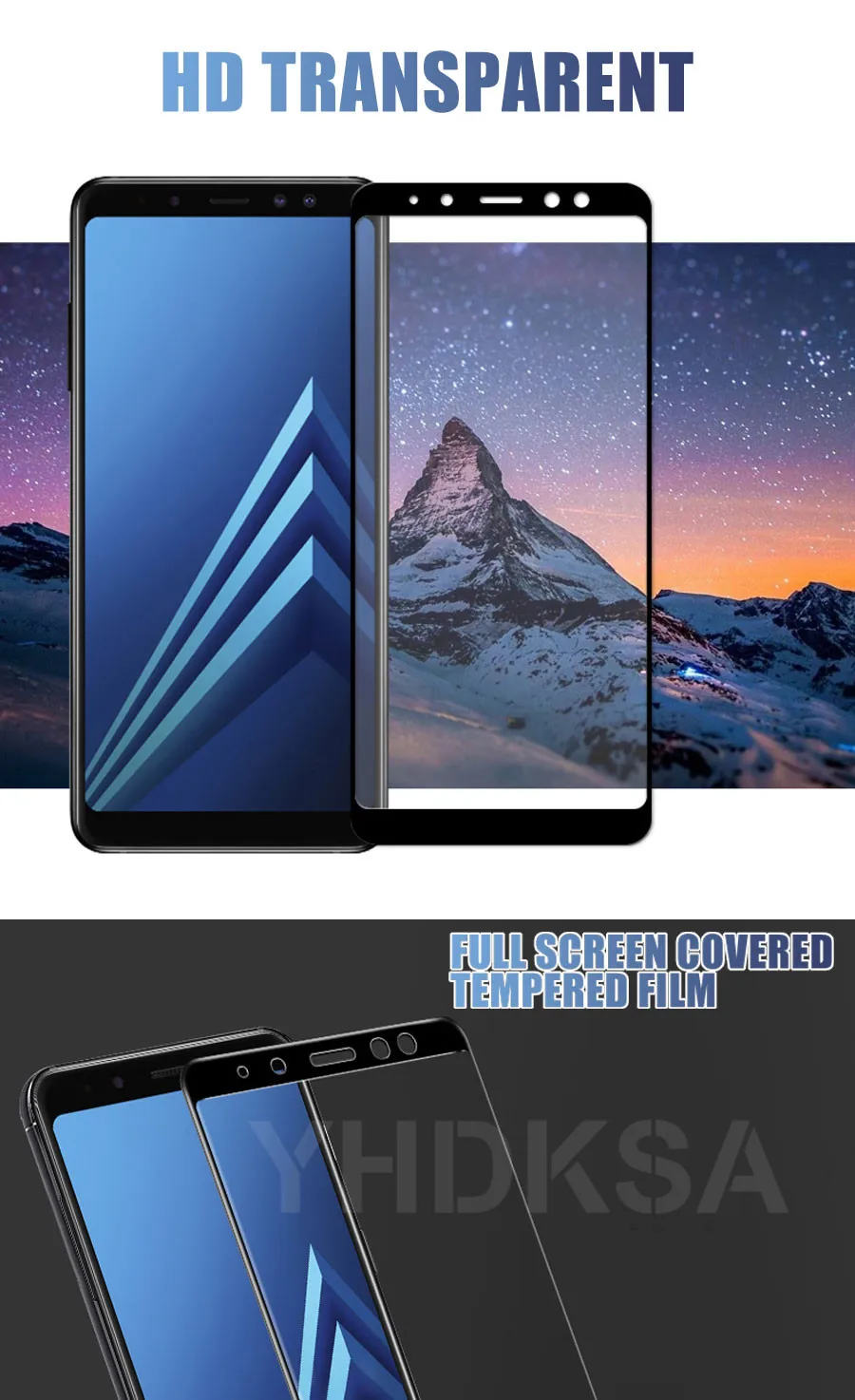 9D закаленное Стекло полное покрытие для Samsung Galaxy A3 A5 A7 A6 A8 плюс A9 защитный Стекло Экран защитная пленка