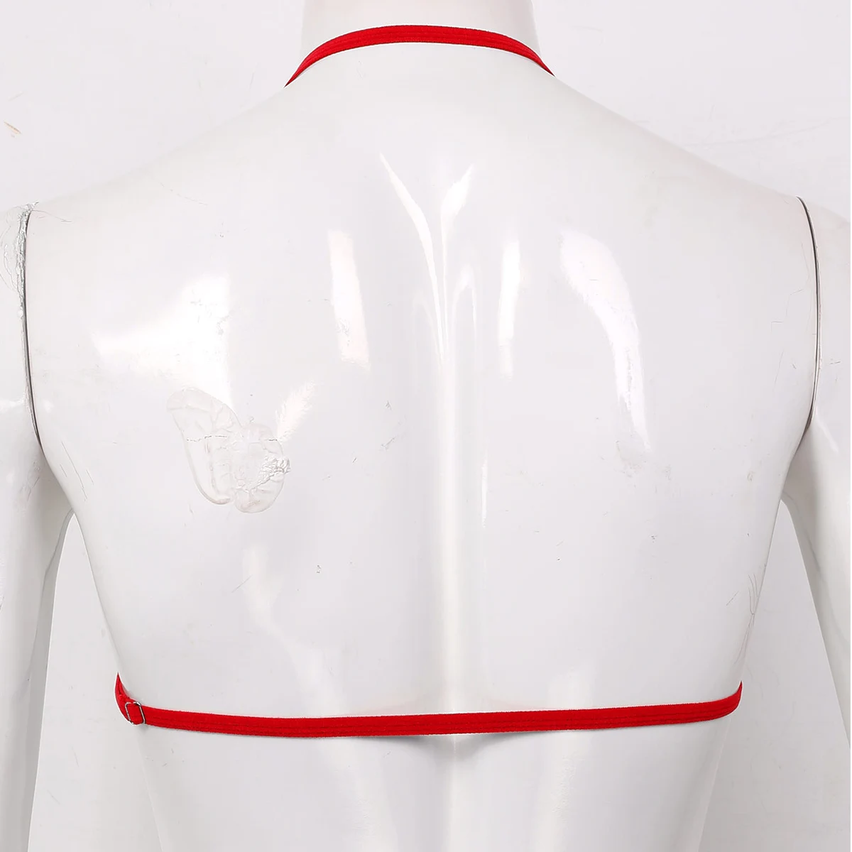 Men's Sissy Lace Spaghetti Straps Wire-free Mini Bra