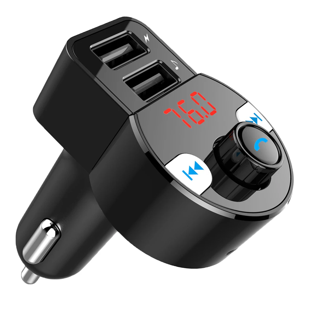 Беспроводной автомобильный fm-передатчик аудио адаптер Handsfree Dual USB MP3-плеер