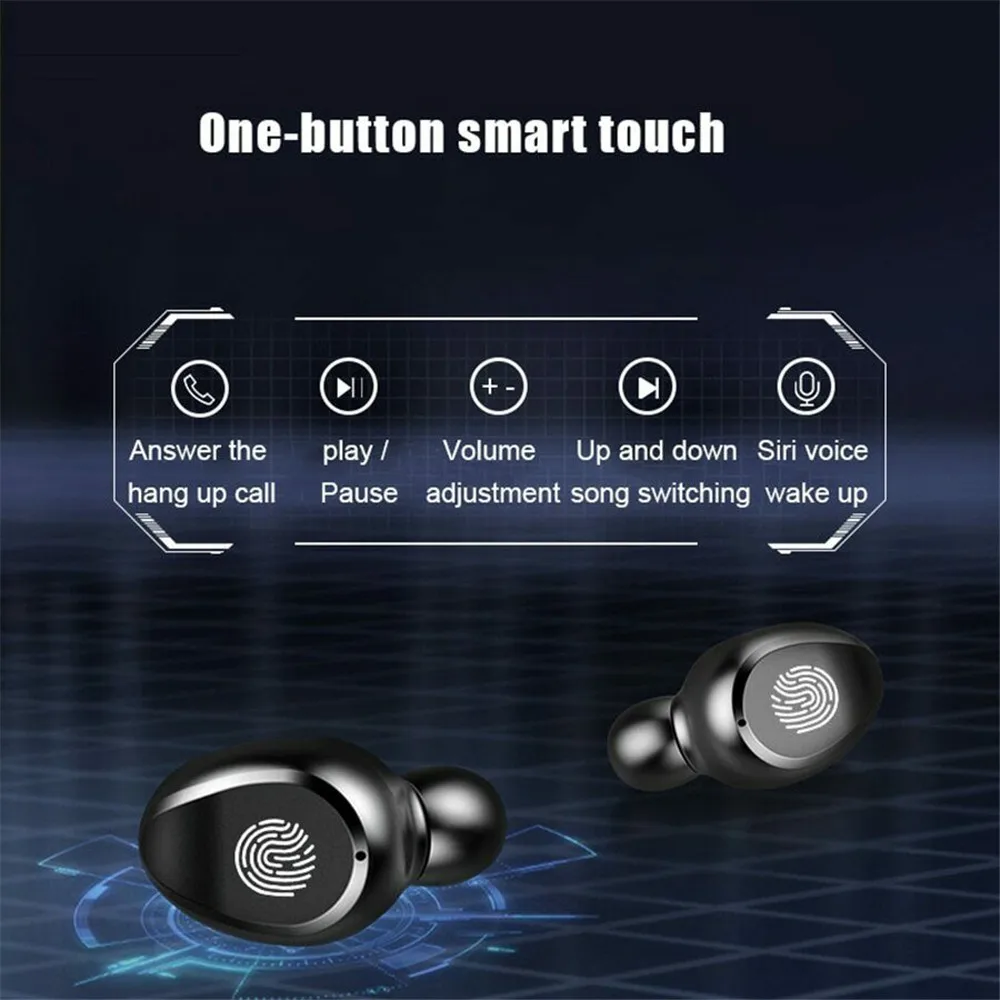 Touch V5.0 F9 TWS настоящие беспроводные наушники Bluetooth мини водонепроницаемые головные
