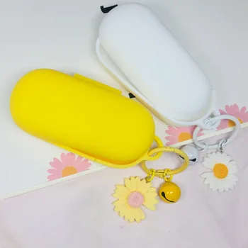 

for Huawei Honor Flypods 3 Case Bluetooth Wireless Earphone Case Bells Keyring Flower Silicon Headset Cases