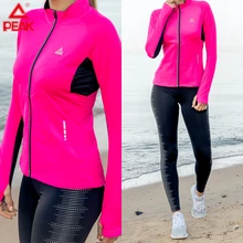 Женская куртка для бега, для йоги, с длинным рукавом, пальто для зимнего спорта, для спортзала, фитнеса, бега, быстросохнущая удобная спортивная одежда