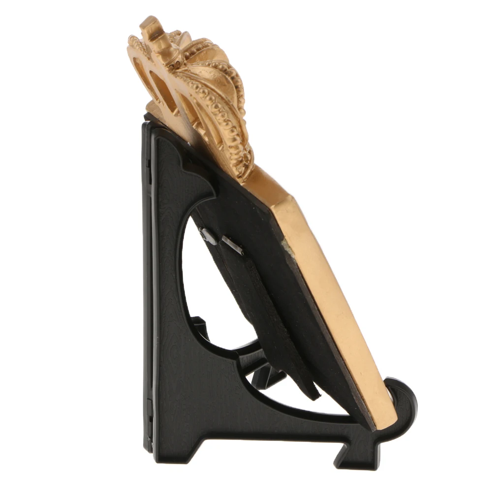 5pcs Foldable Plastic Plate Stands Bowl Plate Display Stands Picture Frame Stand Easel Pedestal Rack for Home Office Cafe Decor