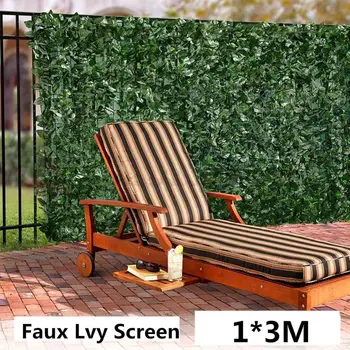 

Plant Wall Artificial Lawn Boxwood Hedge Garden Backyard Home Decor Simulation Grass Turf Rug Lawn Outdoor Flower wall 1x3M
