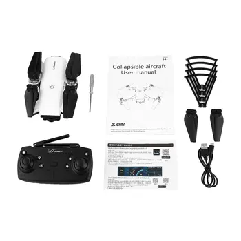 

JD-20 720P WiFi Quadcopte Aircraft White Aircraft Headless Mode Remote Control Helicopter Mini Drone Quadcopter