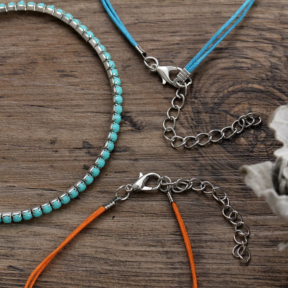 Multi color Bohemian Handmade layered turtle beads Bracelet Sets Women New Rope Chain Bracelets Retro Jewelry Accessories