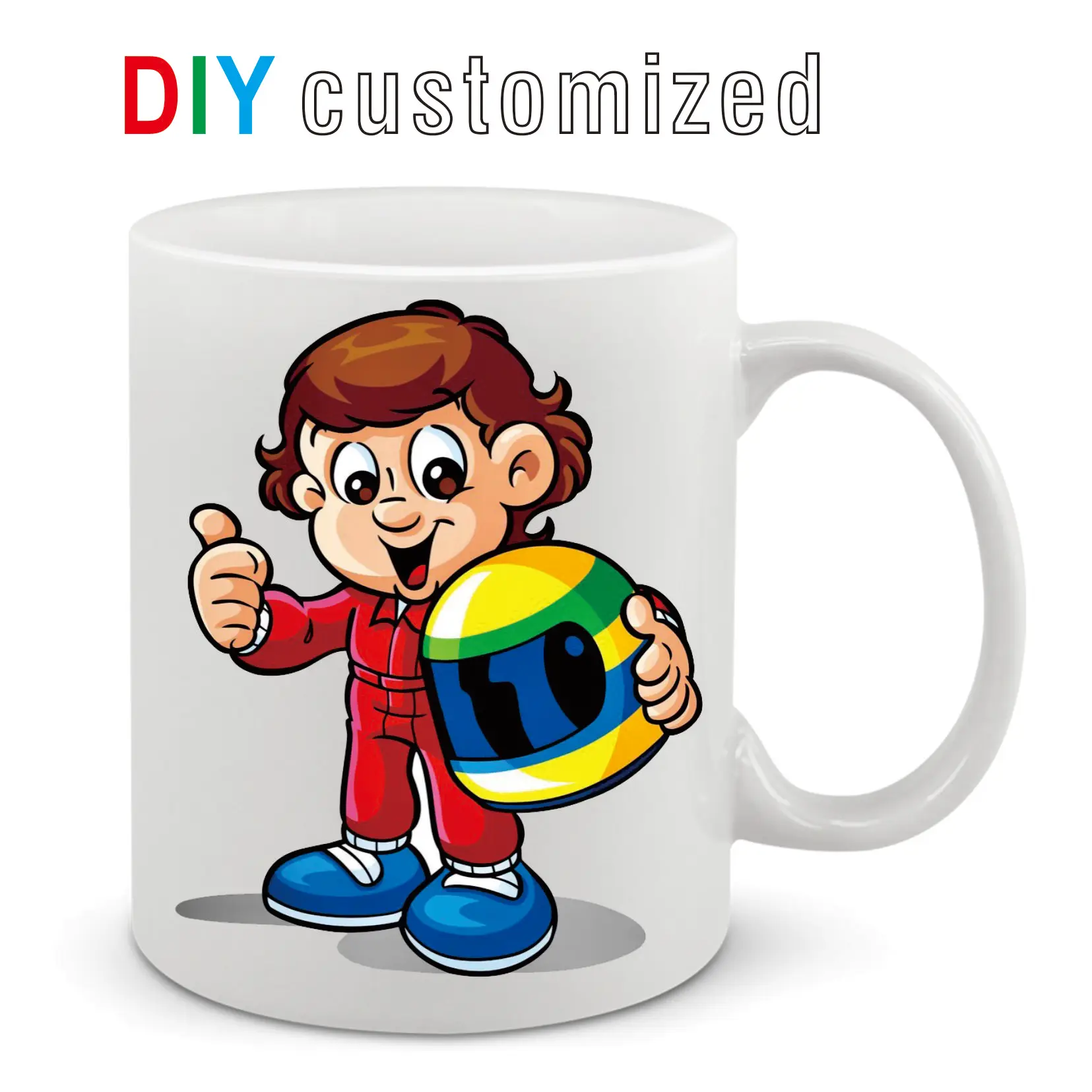 Ceramic Cup 350ML 12oz DIY Customized Print Picture Photo LOGO Text Personalized Coffee Milk Cup