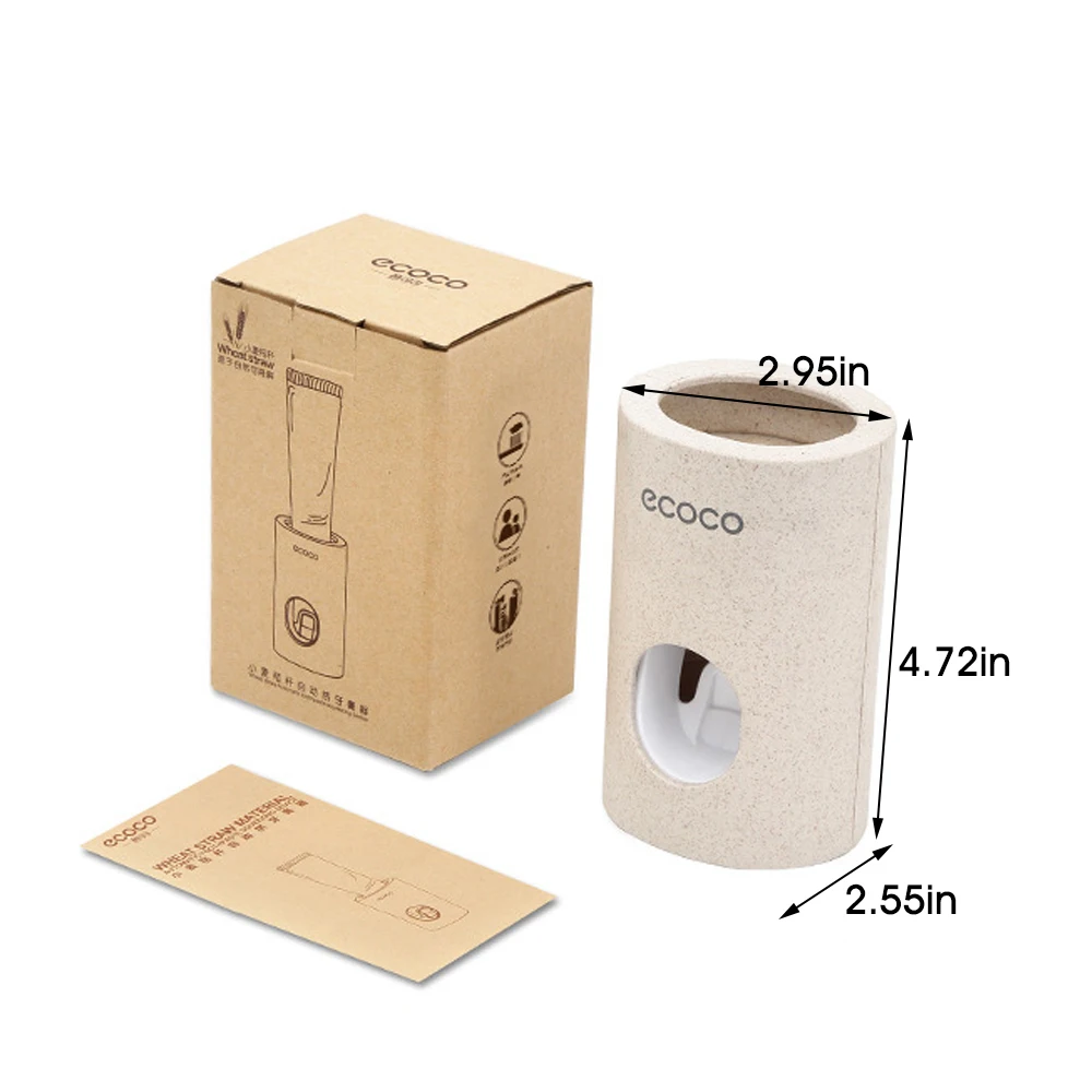 Automatic Toothpaste Dispenser Dust-Proof Toothbrush Holder Wall Mount Stand Bathroom Accessories Set Toothpaste Squeezers