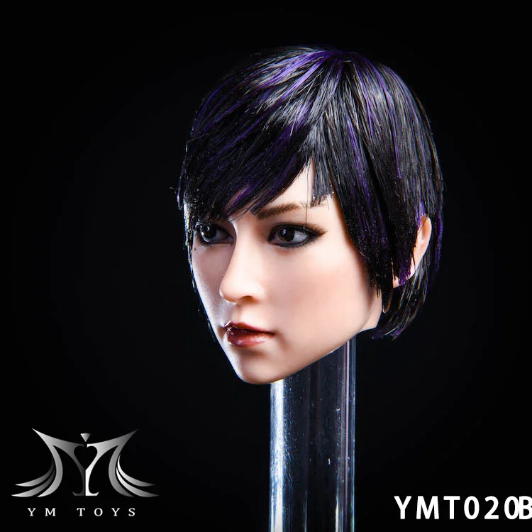 Ymttoys 1/6 YMT020 A/B/C женский Азиатский я голова лепить резьба Fit 1" фигура тела куклы для 12 дюймов женское тело - Цвет: B