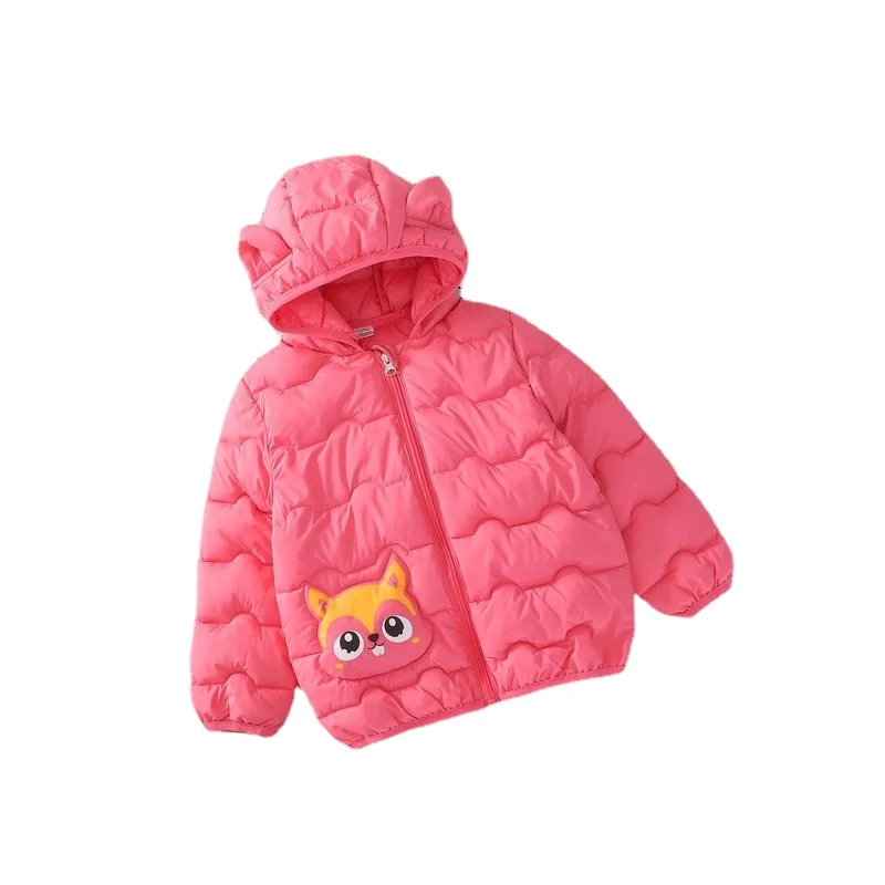 

Children's Cotton Clothing Thickened Down Jacket Baby Winter Warm Clothes Kids Autumn Zipper Clothing with Hooded Boys Outwear