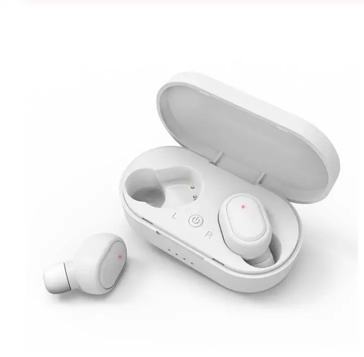TWS Bluetooth 5,0 наушники стерео беспроводной Активный шумоподавление Водонепроницаемый IPX6 с микрофоном Handsfree наушники - Цвет: white