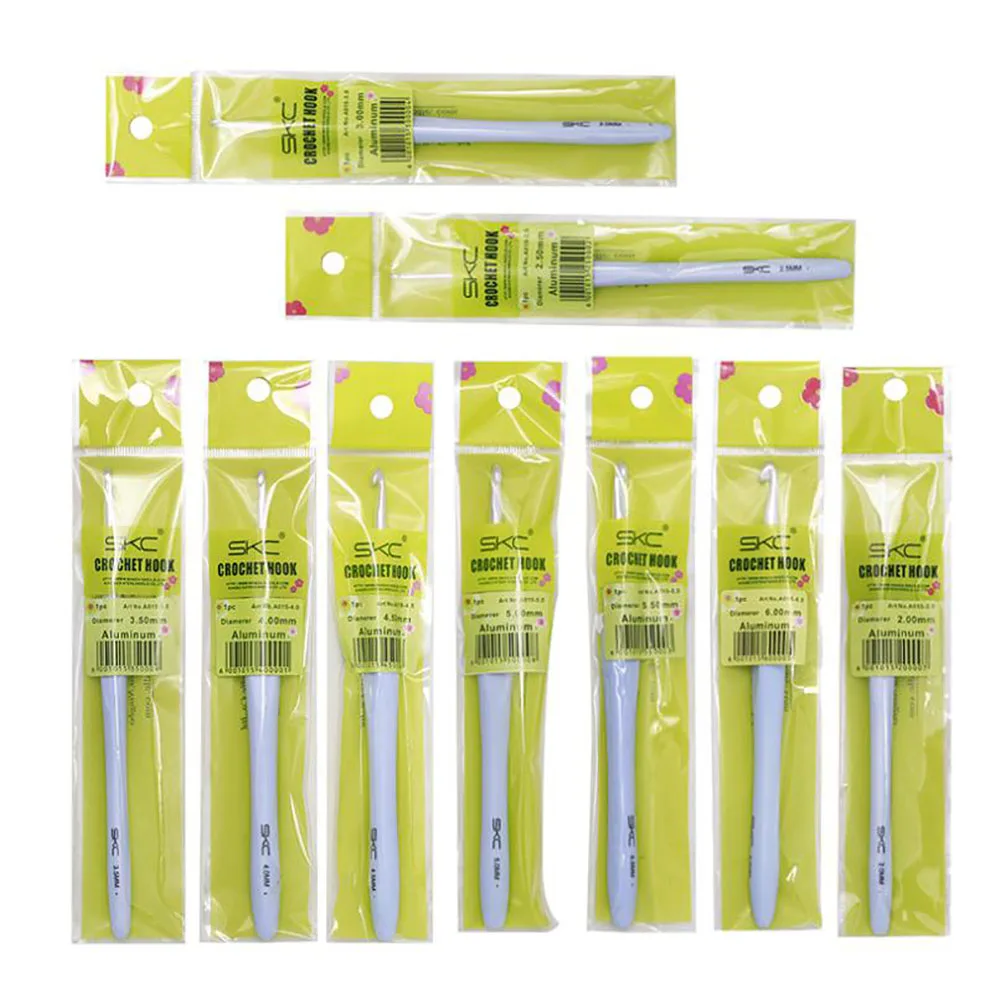 

Crochet Hooks Set, 9 Pcs Ergonomic Soft Grip Handles,Smooth Knitting Needles Kit with Bag for Arthritic Hands,Extra LongKnit Ne