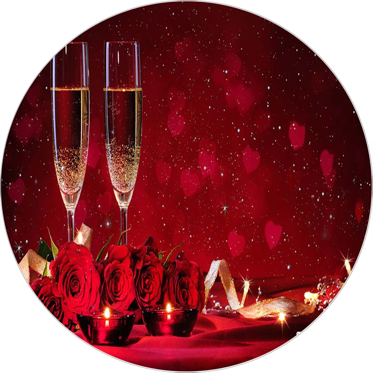 Fondo de fotografía del Día de San Valentín con velas cena dulce amor fondo  de tela fondos de pantalla familiares para fotografía vinilo|Fondo| -  AliExpress