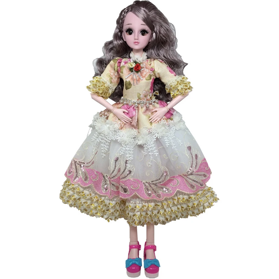 60 см BJD моделирование кукла игрушка 3D глаз девушка принцесса свадебное платье