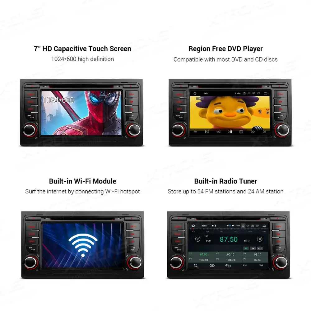 XTRONS " PX5 Android 9,0 автомобильный стерео dvd-плеер радио gps TPMS OBD DVR wifi для Audi A4 B6 B7 2005 S4 RS4 для сиденья Exeo 2008