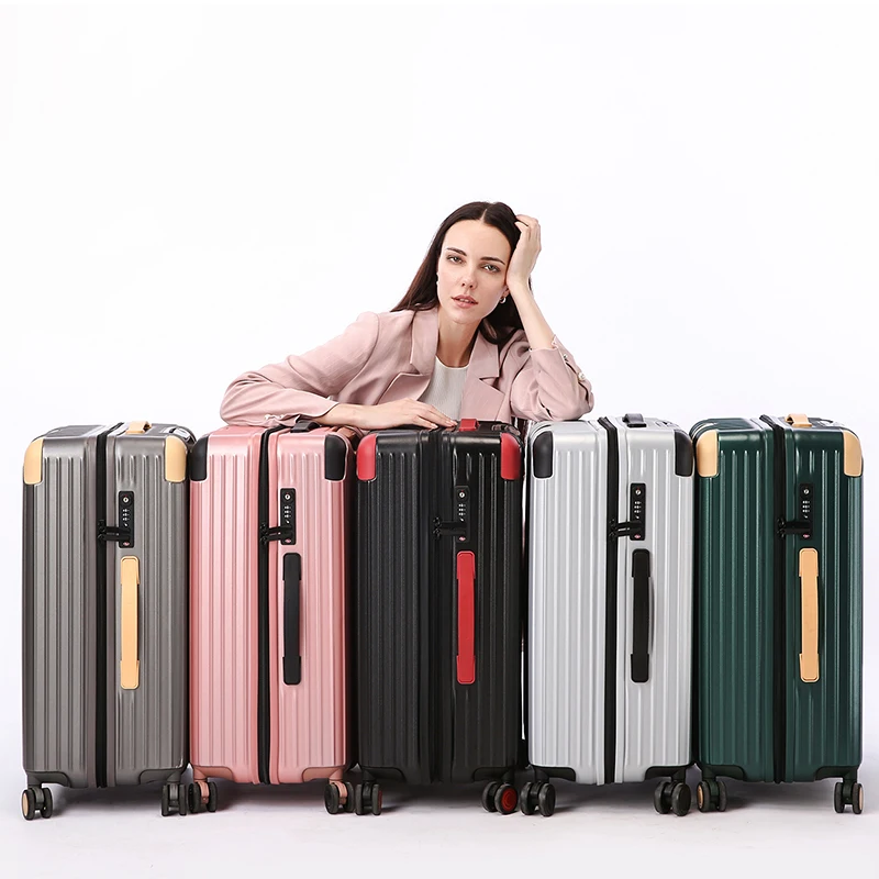 Edison PC Material INS Wind Retro Trolley Case Suitcase Student Luggage Men and Women 20 inch Universal Wheel Trolley Case