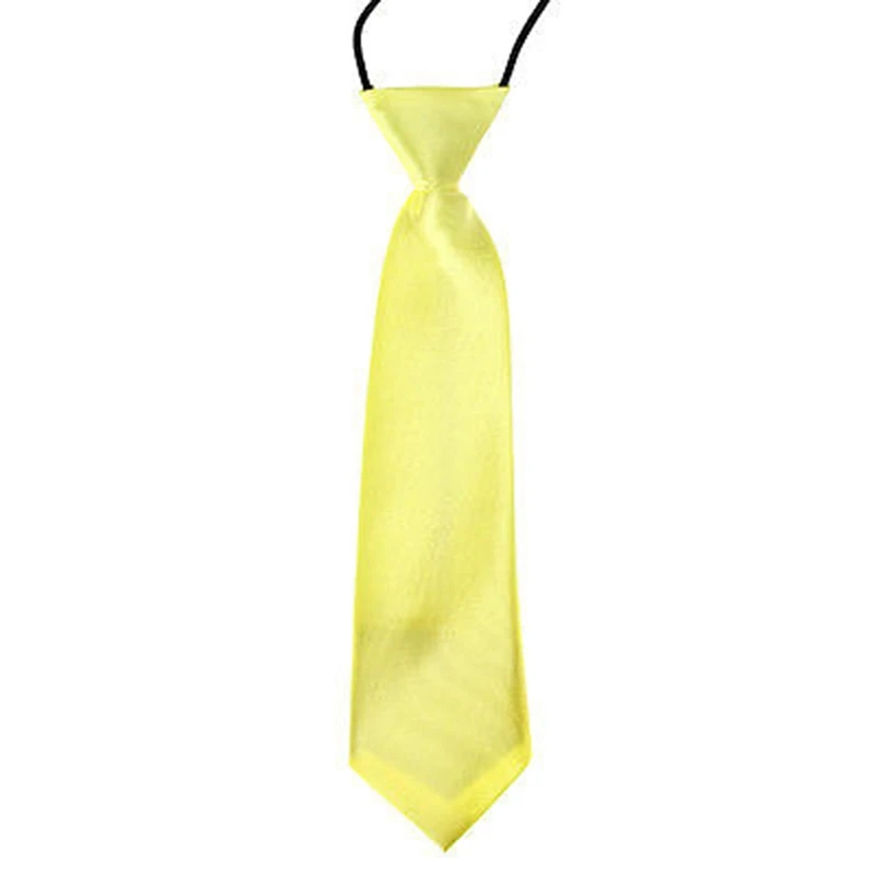 Детские галстуки на шею для маленьких мальчиков, классические, 26, одноцветные, регулируемые, эластичные, Детские аксессуары gai - Цвет: LY