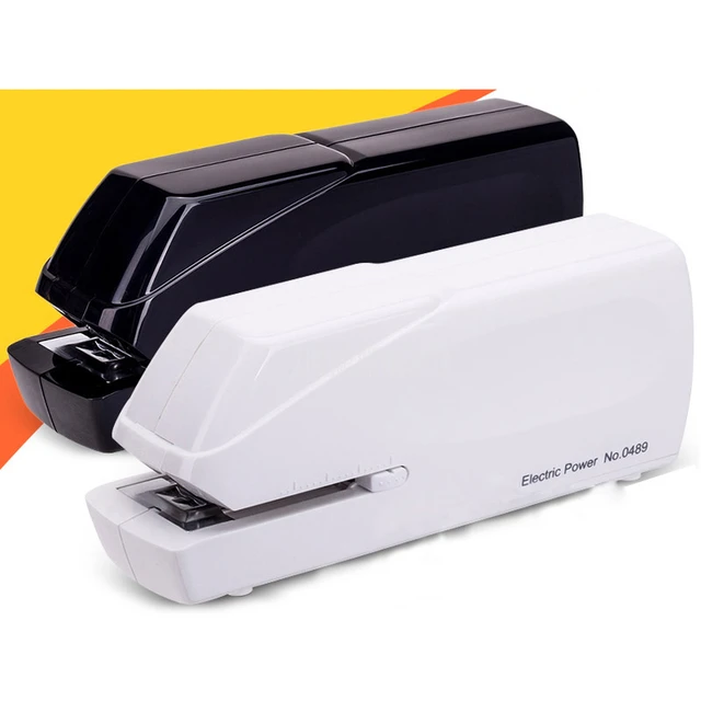 Agrafeuse électrique automatique pour Documents, 20 feuilles de papier,  agrafeuse pour reliure 24/6 26/6, fournitures de papeterie scolaire et de  bureau - AliExpress