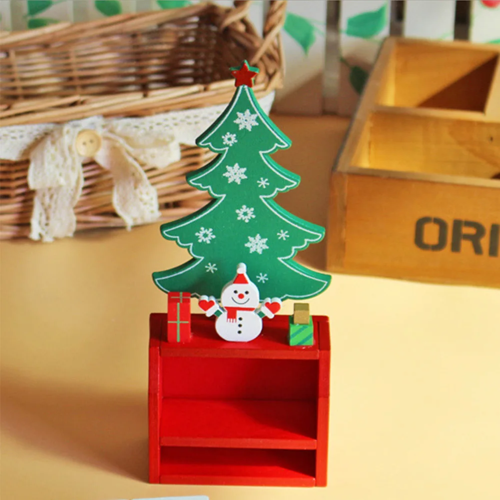 

Table Home Ornament Countdown Building Blocks Wooden Kids Advent Reusable Gift Cute Hotel Christmas Calendar Decoration