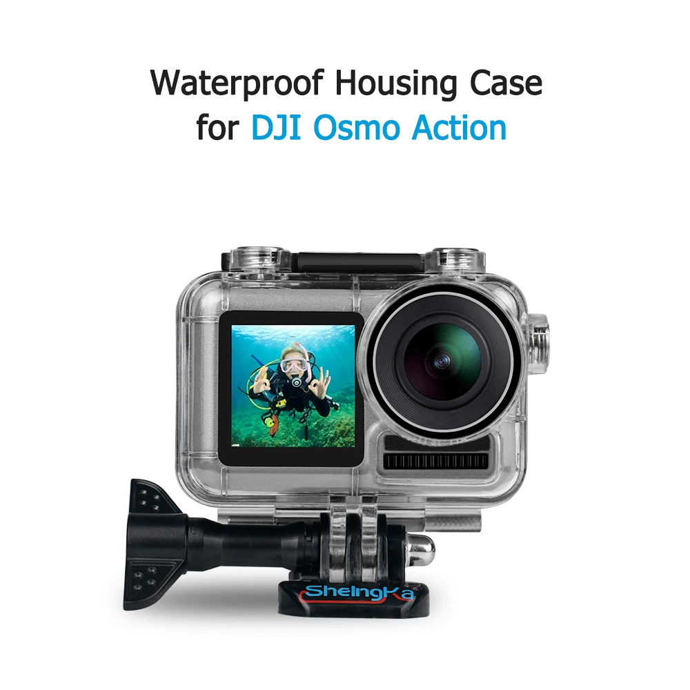 Прозрачный чехол для спортивной экшн-камеры для DJI Osmo Action, водонепроницаемый корпус, защитный чехол для дайвинга, защитная оболочка