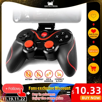 

DATA FROG Bluetooth Wireless Gamepad Game Controller For PS3 TV PC Laptop Joystick For Iphone Android Smart Phone Controller