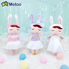 2020 metoo boneca 35cm anjo angela bonito coelho de pelúcia boneca bonito ornamentos bebê recheado coelho brinquedos bonecas para crianças meninas(China)