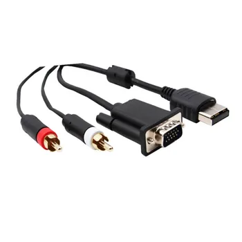

Suitable For Vga Monitor And Audio Rca + 3.5mm To 2-male Rca Adapter Vga To Sega Dc Dreamcast Cable