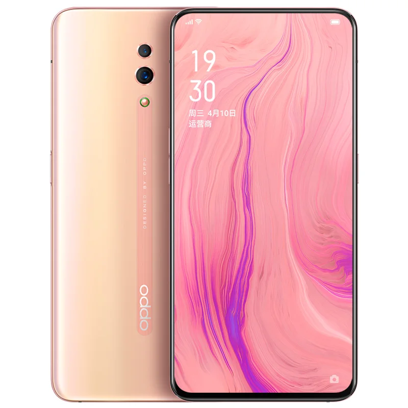 OPPO Reno Global rom 6 ГБ 128 Гб Поддержка NFC Google программное обеспечение 48MP+ 5MP 3765 мАч Snapdragon 710 восьмиядерный смартфон - Цвет: Pink