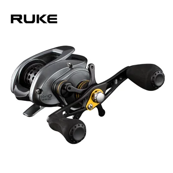 

RUKE casting reel 176g 10+1 bearings discharge 4.5kg Speed ratio 6.3:1 open side cover Ten-speed magnetic brake free shipping