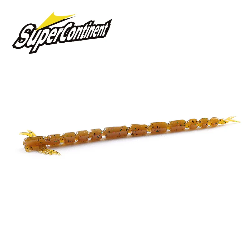 2021 new supercontinent blood teez larva soft bait Luya soft bait crazy  55mm/80mm swing larva