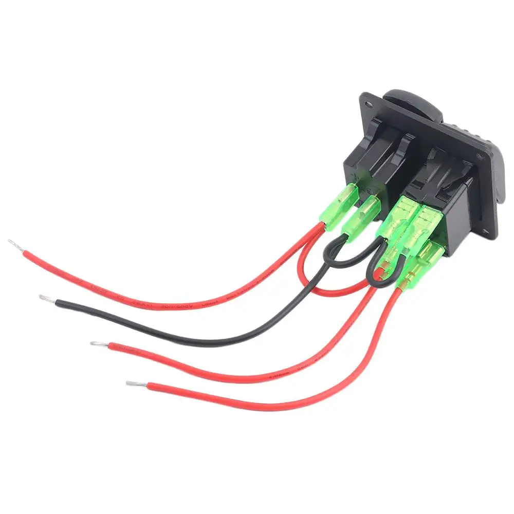 CS-512B1 4.2A IP65 авто лодка морской алюминиевый переключатель доска двойной USB с Вольтметр комбинированная панель