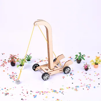 

DIY Gravity Trolley Children Hand-made Small Invention Material Pack Student Science Experiment Equippment Tecnologia Child ToyS