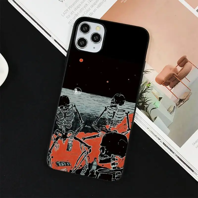 apple iphone 13 pro max case YNDFCNB Gothic Fashion Skull Phone Case for iphone 13 11 12 pro XS MAX 8 7 6 6S Plus X 5S SE 2020 XR cover iphone 13 pro max cover