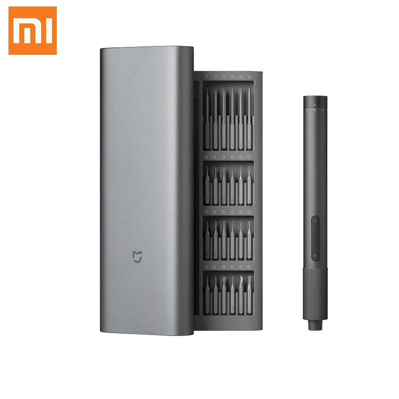 Xiaomi Mijia Electrical Precision Screwdriver Kit 2 Gear Torque 400 Screw 1 Type-C Charging Magnetic Aluminum Case Box 24 S2 | Электроника