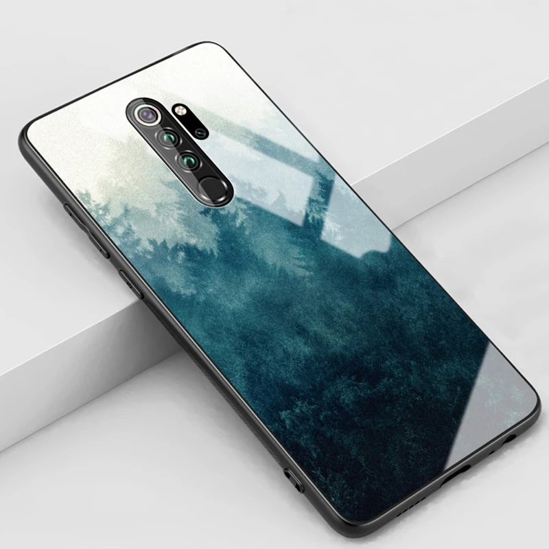 Мраморный чехол для телефона xiaomi redmi note 8 pro 8 t, чехол из закаленного стекла для xiaomi redmi note 8t t8 note8 pro, глянцевый чехол с пятнами - Цвет: 15