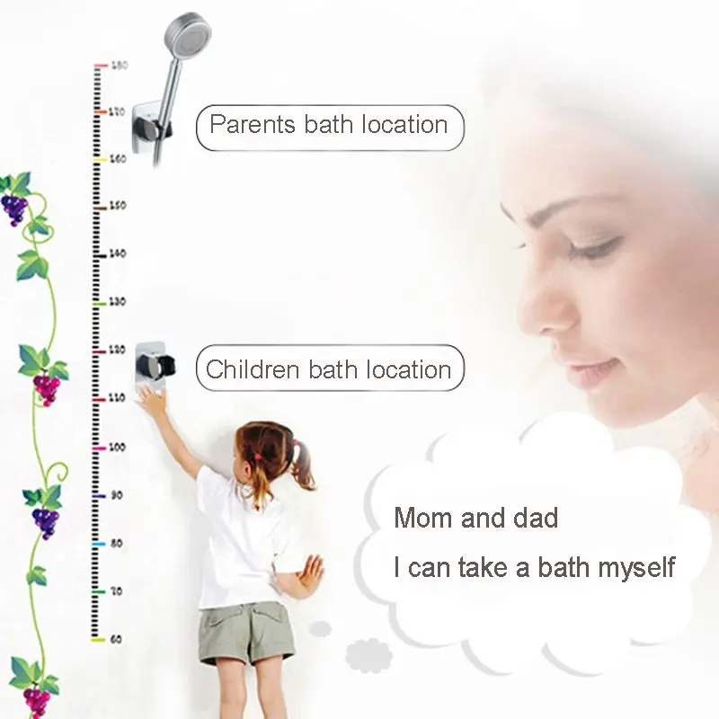 70x95 мм Регулируемая душевая база сильная вязкость душевая головка держатель для ванной комнаты Аксессуары для душа