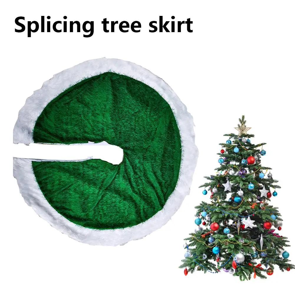 Christmas Tree Skirt 78/90/120cm Round Carpet Christmas Decorations for Home Floor Mat New Year Xmas Tree Skirts