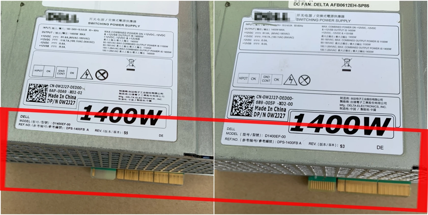 D1400Ef-00 Per Dell T7820 T7920 Alimentatore Workstation 1400W