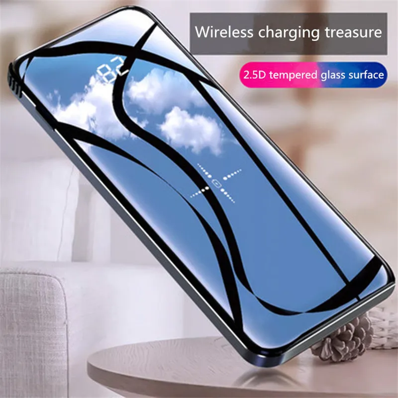  Wireless Powerbank Mirror Screen Power Bank Waterproof Bank Power Slim Power Bank Anti-fall Bank Go