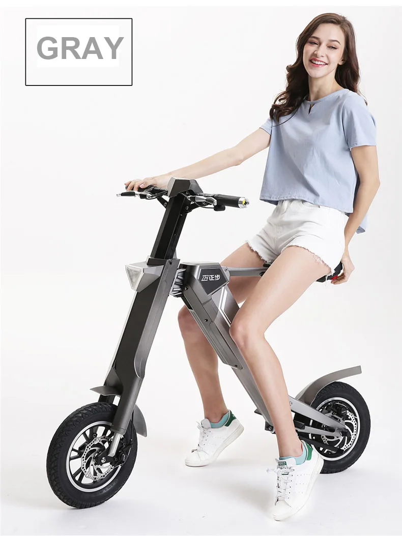 12inch electric bike 240w motor smart electric scooter 48V lithium battery smart folding electric bicycle to cycling ebike