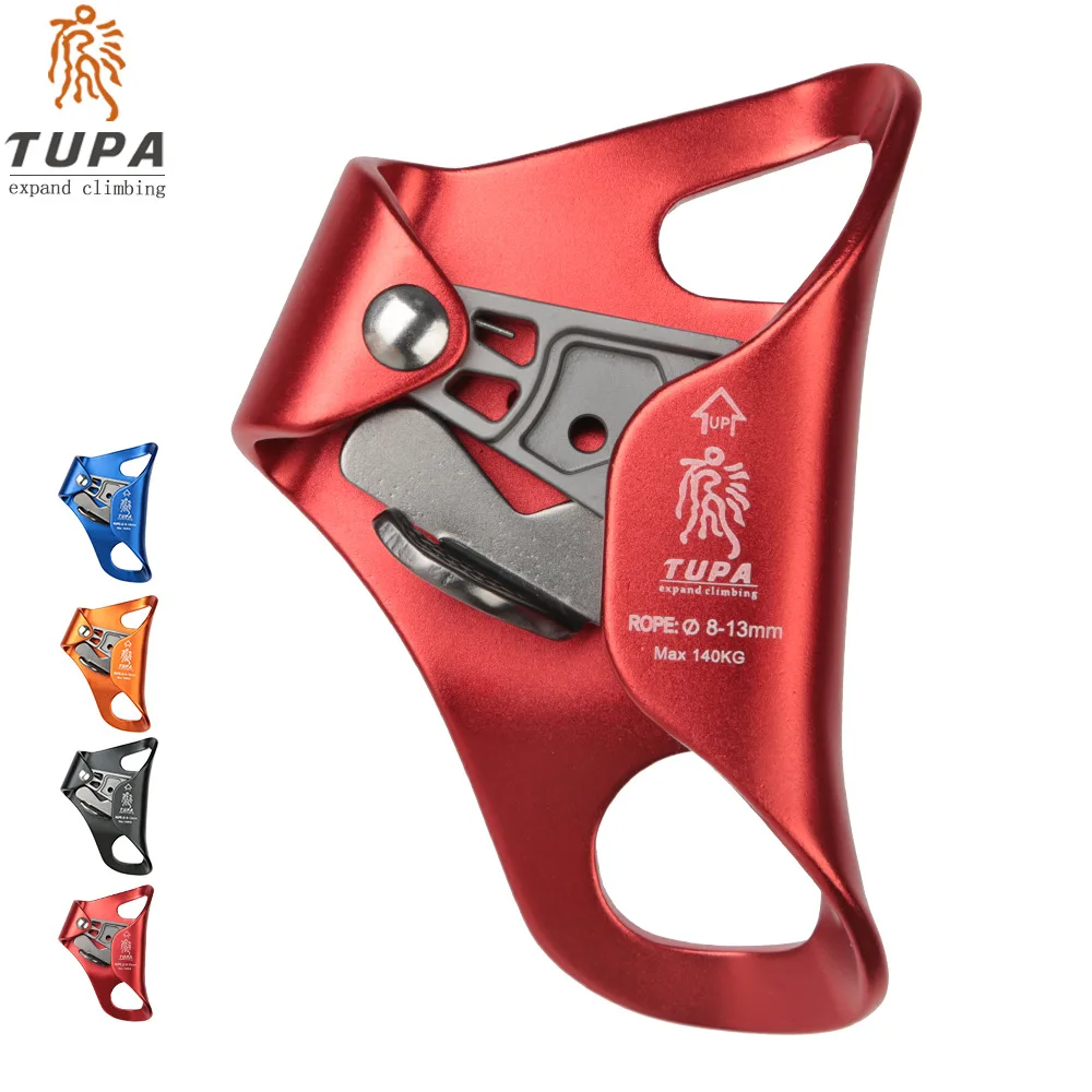 Aluminium Mountaineering Rock Climbing Jumar Clamp Chest-style Handheld Risers Fall Protector Climbing Anti-dropping Device