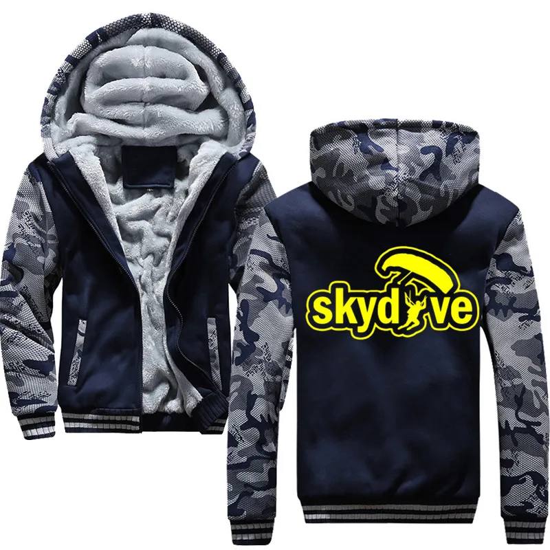 Мужские толстовки с капюшоном размера плюс, спортивный костюм, skydive, модная уличная толстовка с капюшоном на осень и зиму, мужская толстовка с капюшоном