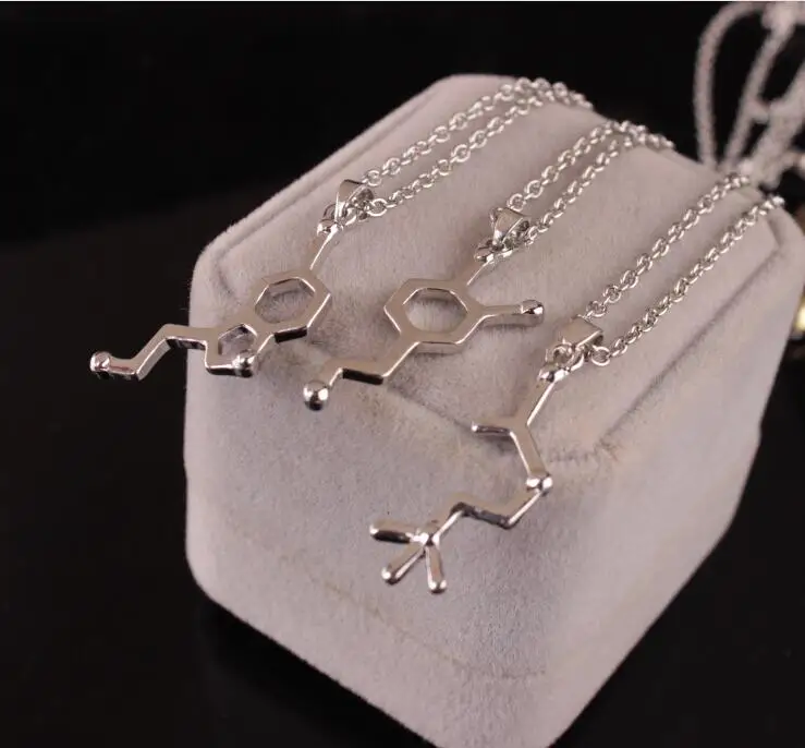 Ожерелье ДНК серотонин дофамин Ацетилхолин биохимия молекула кулон подарок
